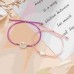 MANVEN Mom Gifts Mother Daughter Bracelets Mommy and Me Heart Matching Wish Bracelets Daughter Gift from Mom-M016-Cutout Heart-PP