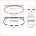 MANVEN Mom Gifts Mother Daughter Bracelets Mommy and Me Heart Matching Wish Bracelets Daughter Gift from Mom-M016-Heart-Black Red