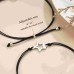 MANVEN Pinky Promise Distance Matching Bracelets(Ver.2) for Best Friends Couple Family Women Mens Teen Girls-M004-Moon Star