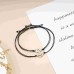 MANVEN Pinky Promise Distance Matching Bracelets(Ver.2) for Best Friends Couple Family Women Mens Teen Girls-M004-Moon Star