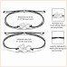 MANVEN Back to School Gifts Mother and Daughter Bracelets Set Mommy and Me Heart Matching Wish Bracelets for Mom Daughter-M016-3 Infinity Heart