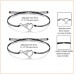 MANVEN Pinky Promise Distance Matching Bracelets(Ver.2) for Best Friends Couple Family Women Mens Teen Girls-M004-Infinity Heart