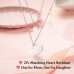 MANVEN Mother Daughter Necklace Set for 2/3, Mom Gifts from Daughters, Matching Heart Mom Necklace Mother Daughter Birthday Gift from Mom for Daughter Girls Women-LGX