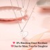 MANVEN Mother Daughter Necklace Set for 2/3, Mom Gifts from Daughters, Matching Heart Mom Necklace Mother Daughter Birthday Gift from Mom for Daughter Girls Women-2D