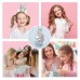 MANVEN Unicorn Necklaces for Girls You are Magical Crown Crystal Unicorn Jewelry Birthday Gifts for Girls Daughter Granddaughter Niece-silver