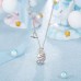 MANVEN Unicorn Necklaces for Girls You are Magical Crown Crystal Unicorn Jewelry Birthday Gifts for Girls Daughter Granddaughter Niece-silver