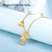 MANVEN Unicorn Necklaces for Girls You are Magical Crown Crystal Unicorn Jewelry Birthday Gifts for Girls Daughter Granddaughter Niece-gold