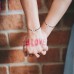 MANVEN Pinky Promise Distance Matching Bracelets(Ver.2) for Best Friends Couple Family Women Mens Teen Girls-compass