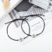 MANVEN Pinky Promise Distance Matching Bracelets(Ver.2) for Best Friends Couple Family Women Mens Teen Girls-compass